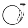 Tooq TQCLKC0015-G Cable de Seguridad con Combinación de 1,5m, Gris Oscuro